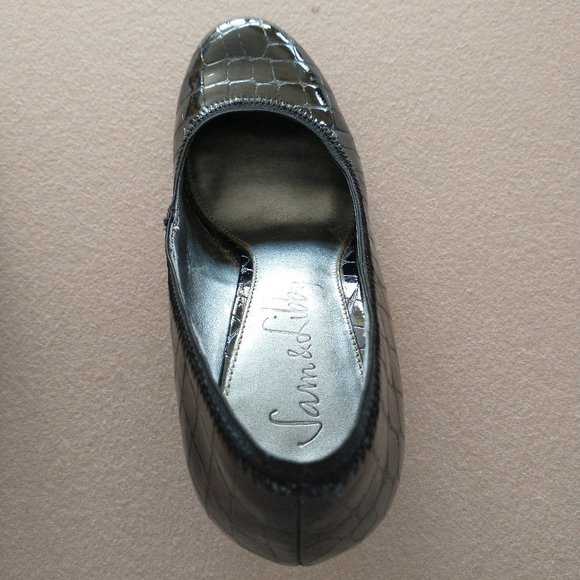 Sam & Libby size 7.5 black heels, approx 3.5" heel height - Picture 9 of 11